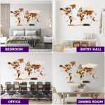 Woodilab Multilayered 3D Wooden World Map – Unique Wall Art & Perfect Travel Gift - Image 5