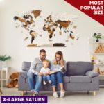 Woodilab Multilayered 3D Wooden World Map – Unique Wall Art & Perfect Travel Gift - Image 7