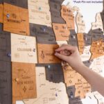 Woodilab 3D Wooden USA Map Wall Art – Large US Travel Map with Push Pins | Unique Gift for Travelers & Home Décor - Image 5
