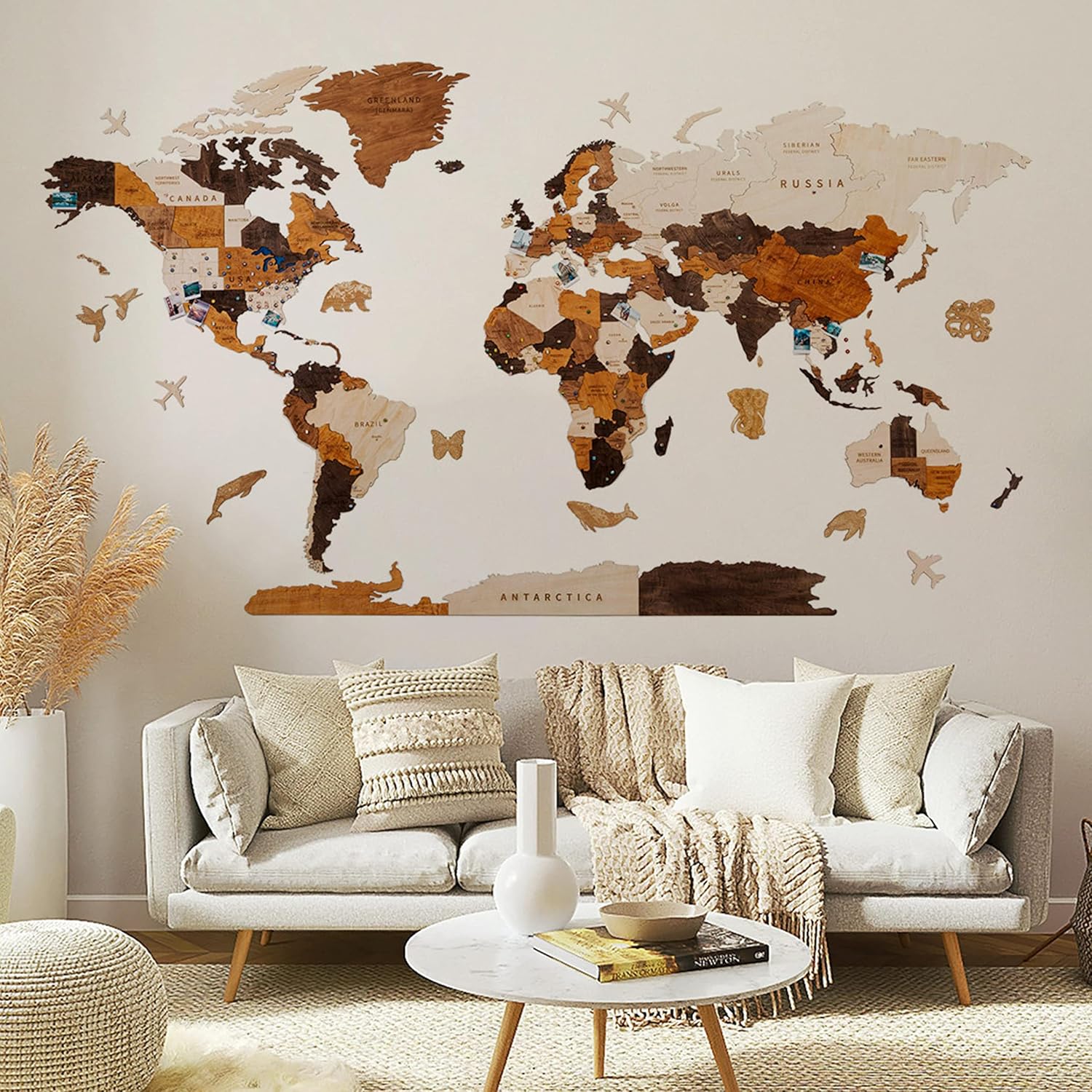 Woodilab Wooden Map 3D