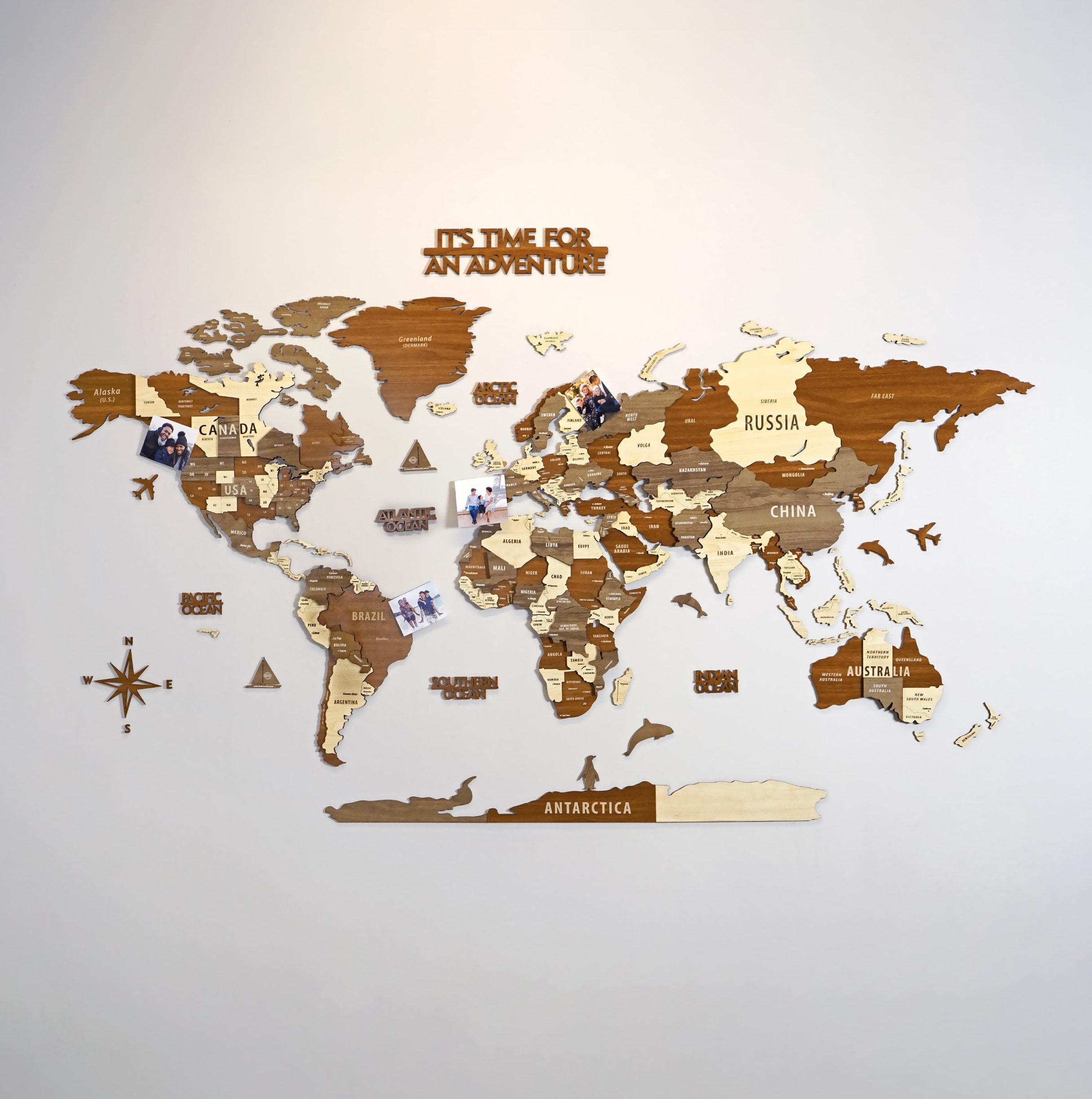 Elevate Your Home Decor with a Stunning Wooden World Map for Wall