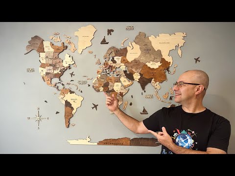 Revealing the Charm of the Map of the World Wood – An Artistic Journey Through Our Planet